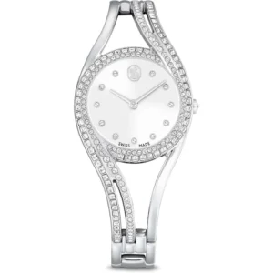 SWAROVSKI RELOJ HYPERBOLA BANGLE PARA MUJER | SILVER TONE