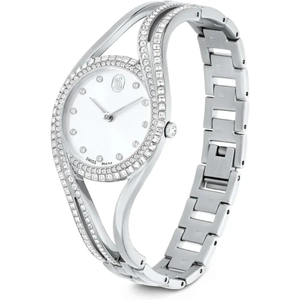 SWAROVSKI RELOJ HYPERBOLA BANGLE PARA MUJER | SILVER TONE