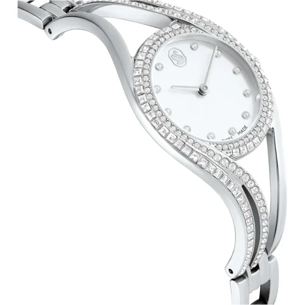SWAROVSKI RELOJ HYPERBOLA BANGLE PARA MUJER | SILVER TONE