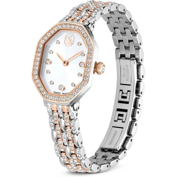 SWAROVSKI RELOJ DEXTERA OCTAGON PARA MUJER | ROSE GOLD TONE