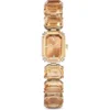 SWAROVSKI RELOJ OCTAGON PARA MUJER | BROWN / CHAMPAGNE GOLD-TONE