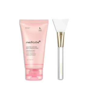 SET MASCARILLA MEDICUBE PDRN NIGHT WRAPPING MASK + JELLY BRUSH 2 PZS