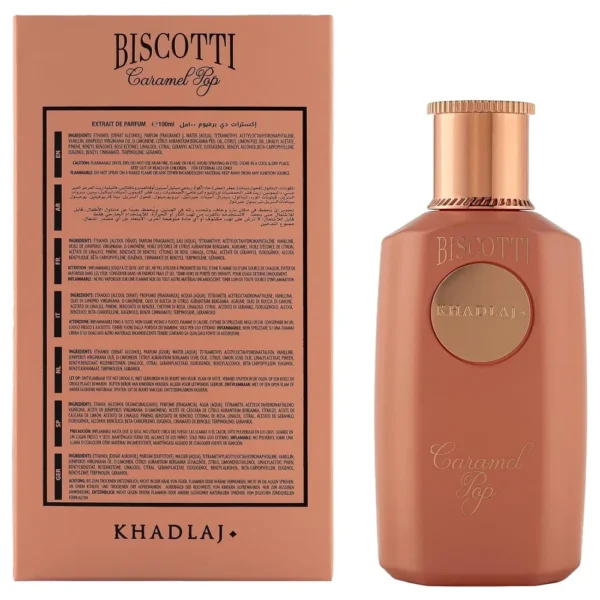 PERFUME KHADLAJ BISCOTTI CARAMEL POP EDP UNISEX 3.4 OZ / 100 ML
