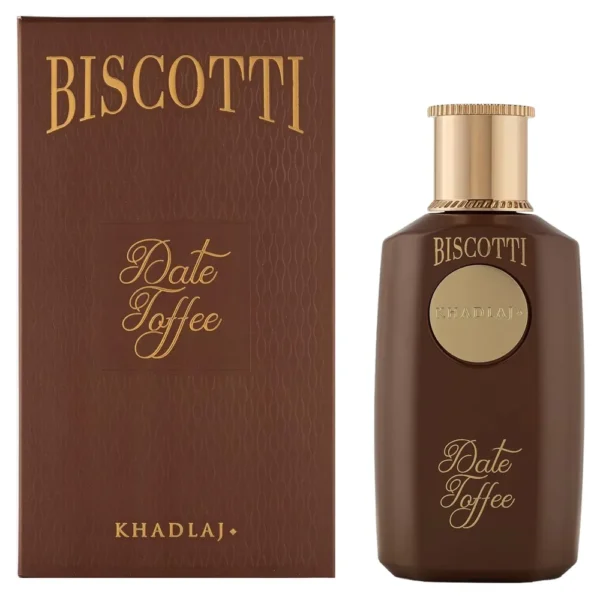 PERFUME KHADLAJ BISCOTTI DATE TOFFEE EDP UNISEX 3.4 OZ / 100 ML