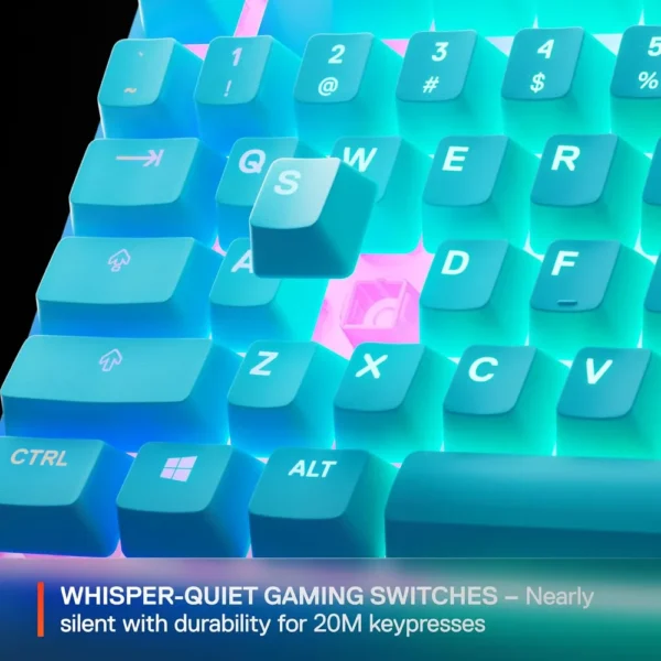TECLADO ALÁMBRICO APEX 3 TKL STEELSERIES | AQUA