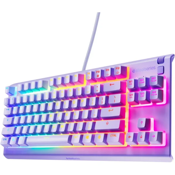 TECLADO ALÁMBRICO APEX 3 TKL STEELSERIES | LAVANDA