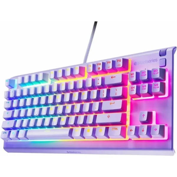 TECLADO ALÁMBRICO APEX 3 TKL STEELSERIES | LAVANDA