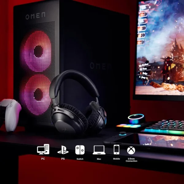 AUDÍFONOS INALÁMBRICOS HYPERX CLOUD ALPHA 2 | NEGRO
