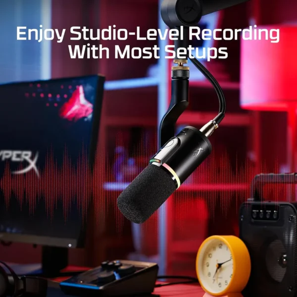 MICRÓFONO HYPERX FLIPCAST USB/XLR | NEGRO