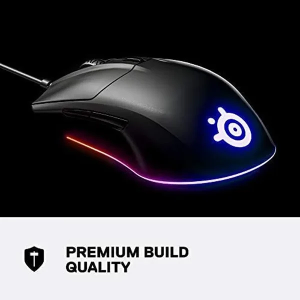 (REACONDICIONADO) MOUSE ALÁMBRICO RIVAL 3 STEELSERIES | NEGRO