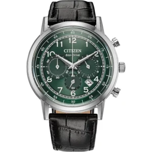 RELOJ CITIZEN ECO-DRIVE CLÁSICO CORREA DE PIEL VESTIR HOMBRE | VERDE