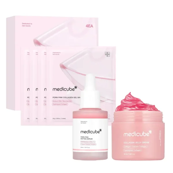 SET TRÍO MEDICUBE PINK GLASS GLOW SKIN
