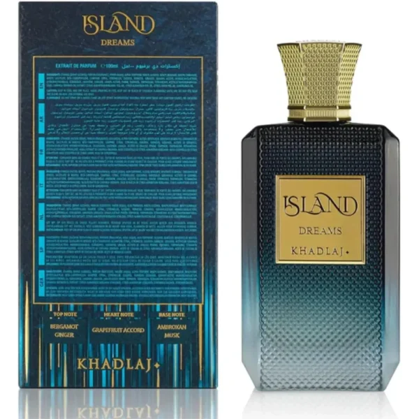 PERFUME KHADLAJ ISLAND DREAMS EXTRAIT DE PARFUM UNISEX 3.4 OZ / 100 ML