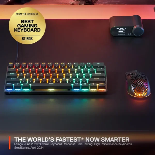 (REACONDICIONADO) TECLADO ALÁMBRICO MECÁNICO APEX PRO MINI GEN 3 STEELSERIES | NEGRO
