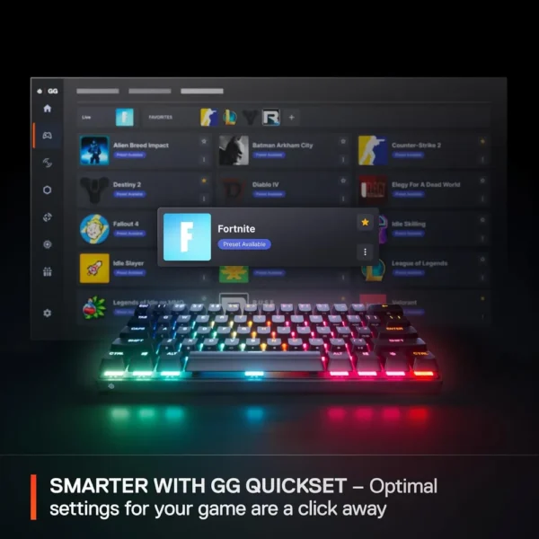 (REACONDICIONADO) TECLADO ALÁMBRICO MECÁNICO APEX PRO MINI GEN 3 STEELSERIES | NEGRO