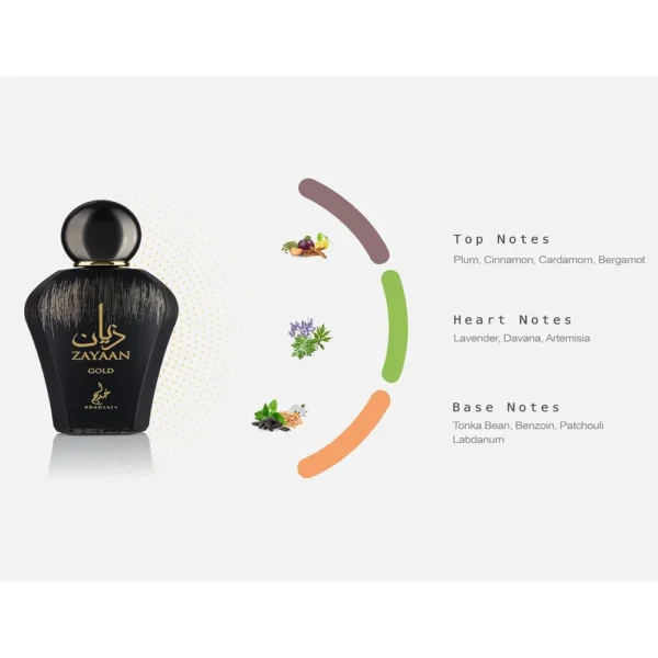 PERFUME KHADLAJ ZAYAAN GOLD EDP HOMBRE 3.4 OZ / 100 ML
