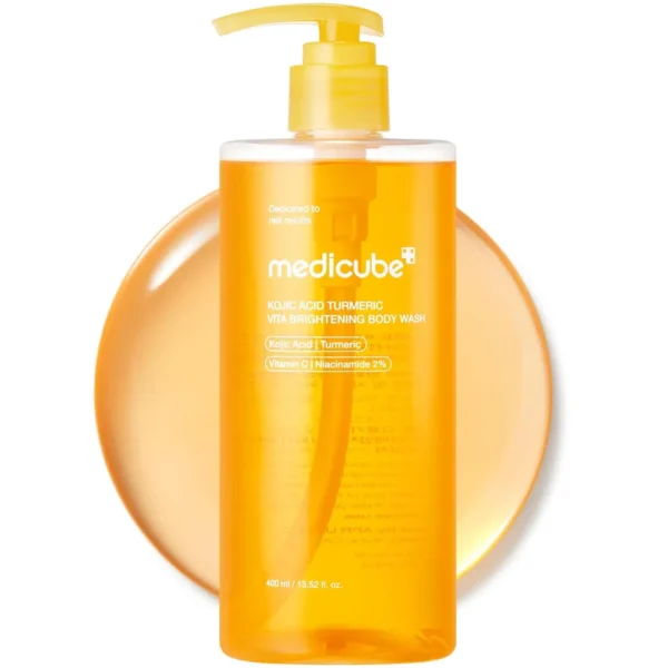 GEL DE DUCHA CORPORAL MEDICUBE ACIDO KOJICO Y CURCUMA 13.52 OZ / 400 ML