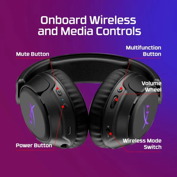 AUDÍFONOS INALÁMBRICOS HYPERX CLOUD FLIGHT 2 | BLANCO