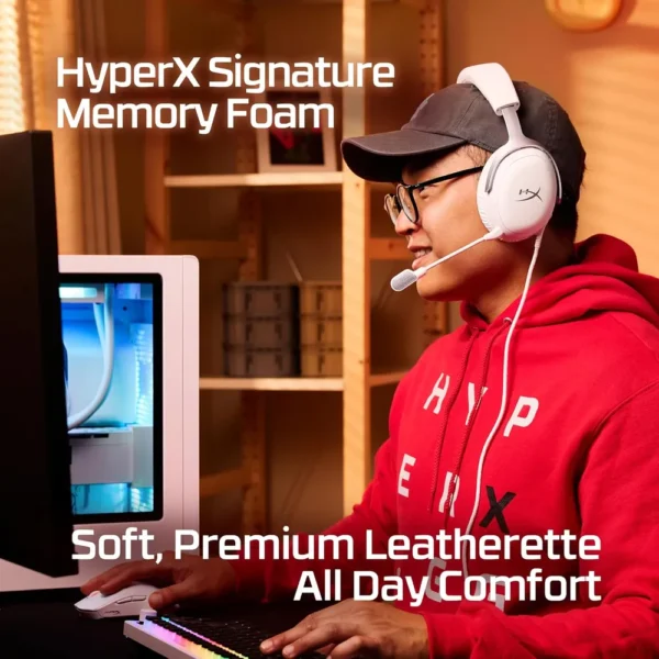 AUDÍFONOS ALÁMBRICOS HYPERX CLOUD III | BLANCO