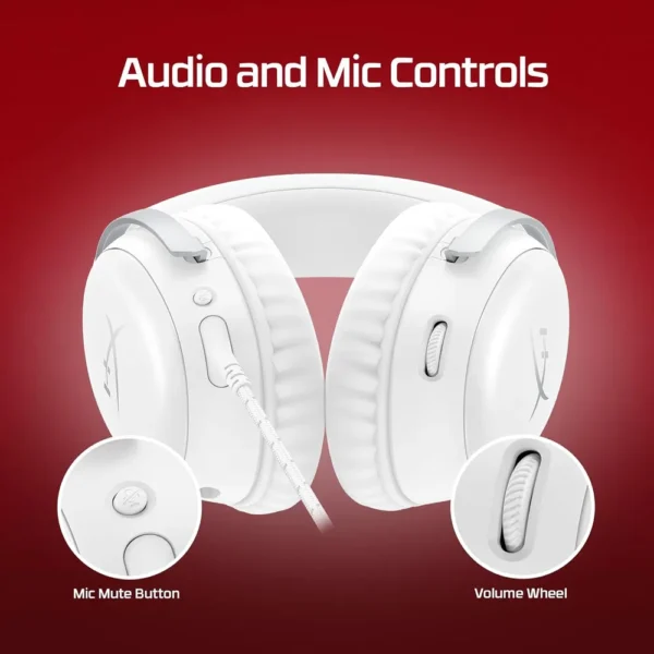 AUDÍFONOS ALÁMBRICOS HYPERX CLOUD III | BLANCO