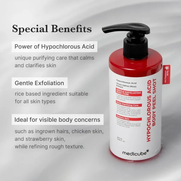 SERUM EXFOLIANTE CORPORAL MEDICUBE ACIDO HIPOCLOROSO 9.46 OZ / 280 ML
