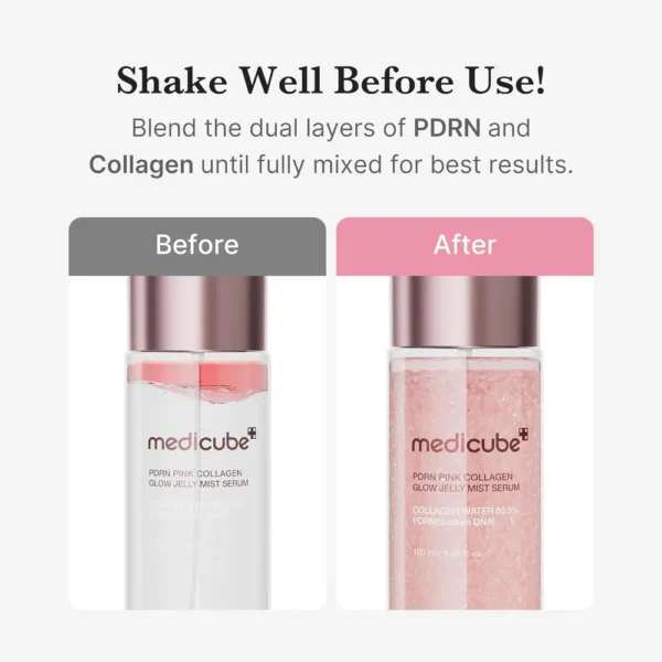 SERUM EN BRUMA DE GELATINA MEDICUBE COLAGENO ROSA PDRN 3.38 OZ / 100 ML