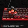 (REACONDICIONADO) TECLADO ALÁMBRICO MECÁNICO APEX 9 MINI FAZE CLAN EDITION STEELSERIES | ROJO