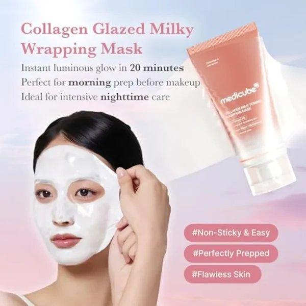 SET FACIAL MEDICUBE MILKY GLASED DONUT 2 PZS