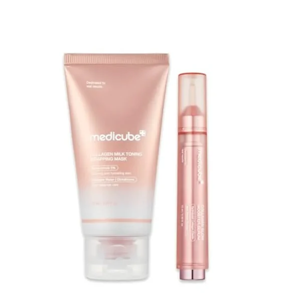 SET MEDICUBE MILKY COLLAGEN DOUBLE GLOW LOCK 2 PZS