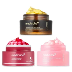 SET TRIO CREMAS EN CAPSULAS MEDICUBE