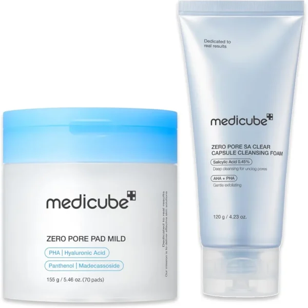 SET LIMPIADOR Y EXFOLIANTE MEDICUBE ZERO PORE 2 PZS