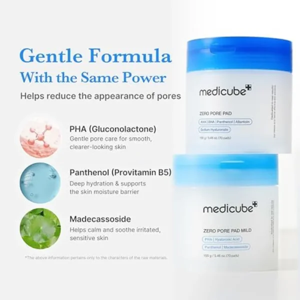 SET LIMPIADOR Y EXFOLIANTE MEDICUBE ZERO PORE 2 PZS