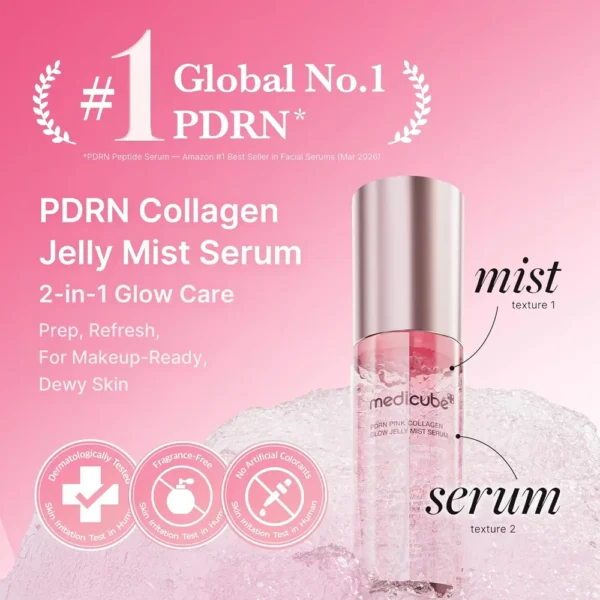 SERUM EN BRUMA EN GEL MEDICUBE COLAGENO ROSA PDRN 2.03 OZ / 60 ML