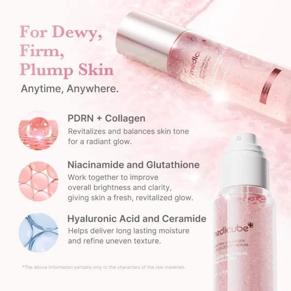 SERUM EN BRUMA EN GEL MEDICUBE COLAGENO ROSA PDRN 2.03 OZ / 60 ML