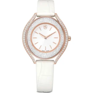 SWAROVSKI RELOJ CRYSTALLINE AURA PARA MUJER | WHITE, ROSE GOLD-TONE FINISH