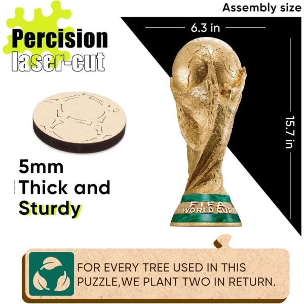 ROMPECABEZAS TROFEO FIFA WORLD CUP 2026 GOLD 200 PCS