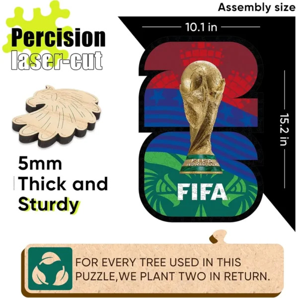 ROMPECABEZAS LOGO PAISES ANFITRIONES FIFA 2026 300 PCS