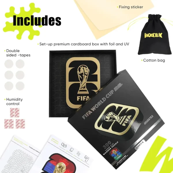 ROMPECABEZAS LOGO PAISES ANFITRIONES FIFA 2026 300 PCS