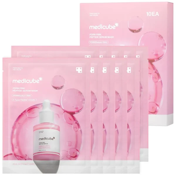 MASCARILLA FACIAL EN AMPOLLA PEPTIDO ROSA MEDICUBE PDRN 7.78 OZ / 230 ML