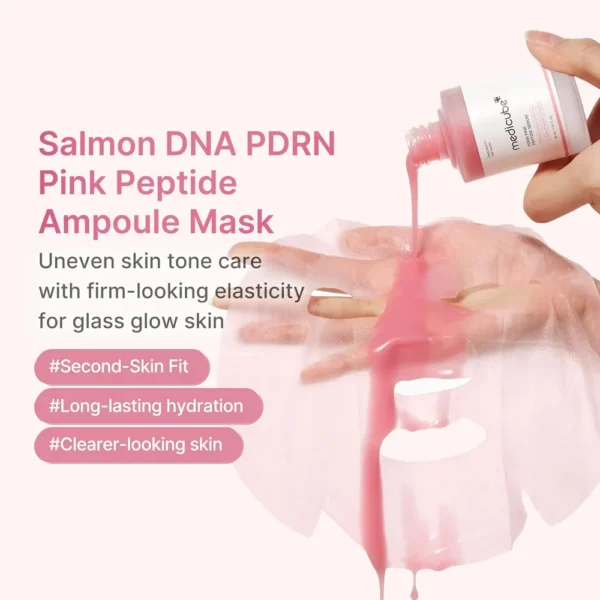 MASCARILLA FACIAL EN AMPOLLA PEPTIDO ROSA MEDICUBE PDRN 7.78 OZ / 230 ML
