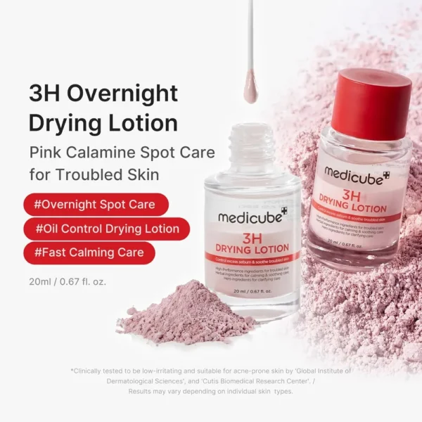LOCION SECANTE NOCTURNA MEDICUBE 3H - 0.67 OZ / 20 ML