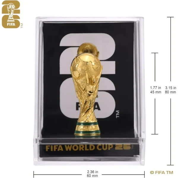 TROFEO 3D FIFA WORLD CUP 2026 VITRINA ACRILICA 3"
