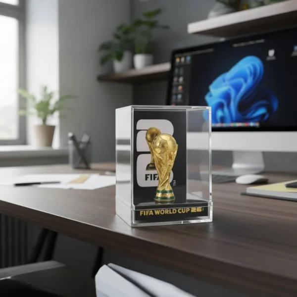 TROFEO 3D FIFA WORLD CUP 2026 VITRINA ACRILICA 3"