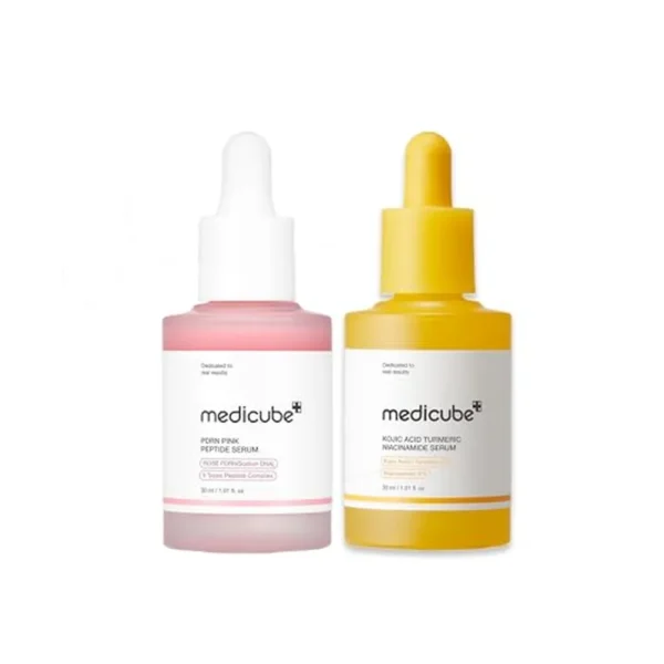 SET SERUMS VIRALES MEDICUBE PIEL CLARA Y TERSA 1 OZ / 30 ML 2 PZS