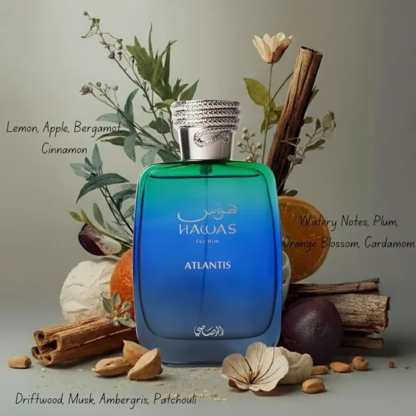 PERFUME RASASI HAWAS ATLANTIS EDP HOMBRE 3.4 OZ / 100 ML