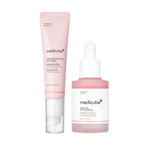 SET SERUM PEPTIDOS MEDICUBE PDRN ROSTRO Y OJOS 2 PZS
