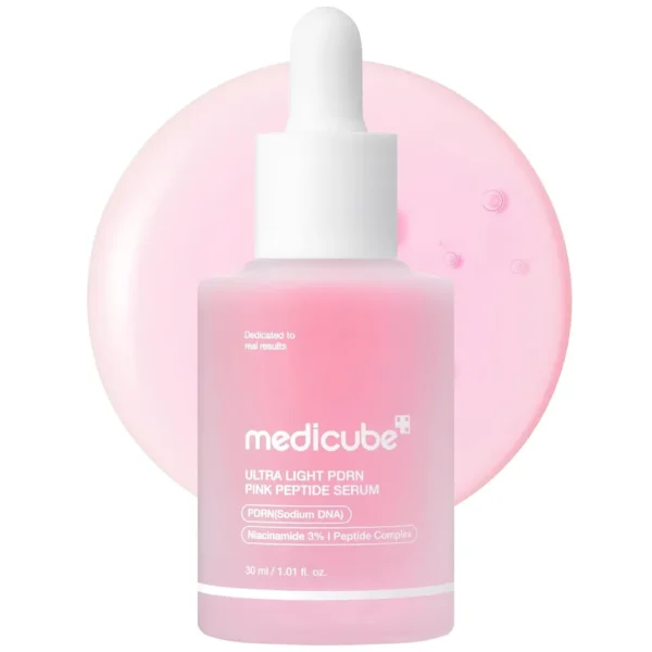 SUERO DE PEPTIDOS ROSAS MEDICUBE PDRN ADN DE SALMON 1 OZ / 30 ML
