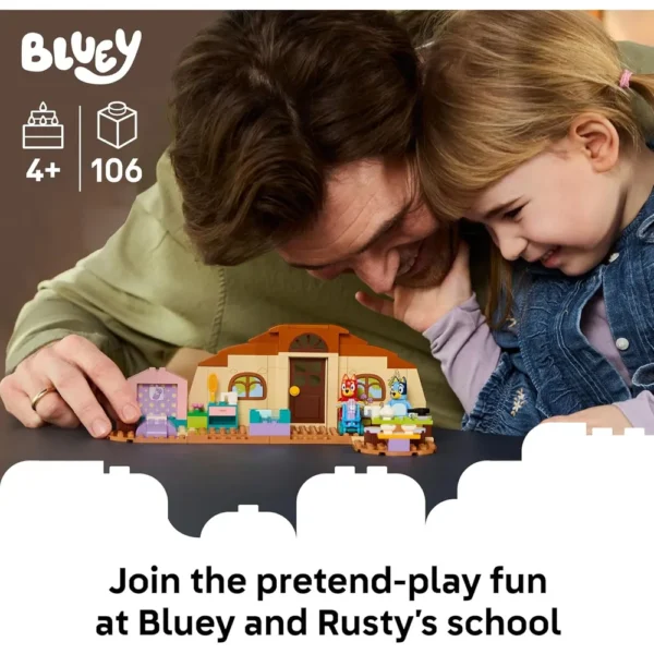LEGO BLUEY ESCUELA CON RUSTY Y BLUEY 11221