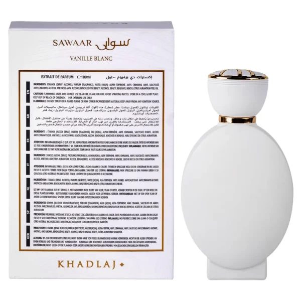 b0g44x1chl_2_webp.webp PERFUME KHADLAJ SAWAAR VANILLE BLANC UNISEX EDP 3.4 OZ / 100 ML