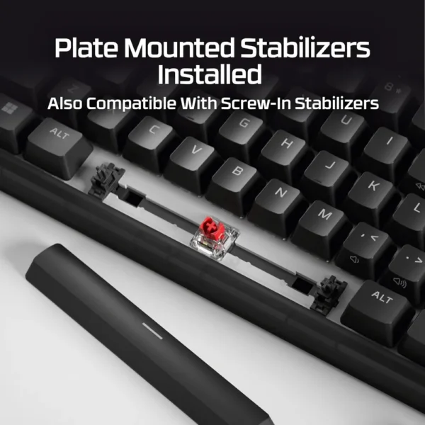TECLADO ALÁMBRICO HYPERX ORIGINS 2 65 HOT SWAP | NEGRO